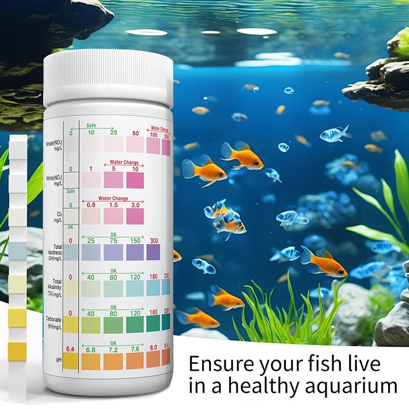 Aquarium Test Kit - Strisce per Test dell'Acqua dell'Acquario 8