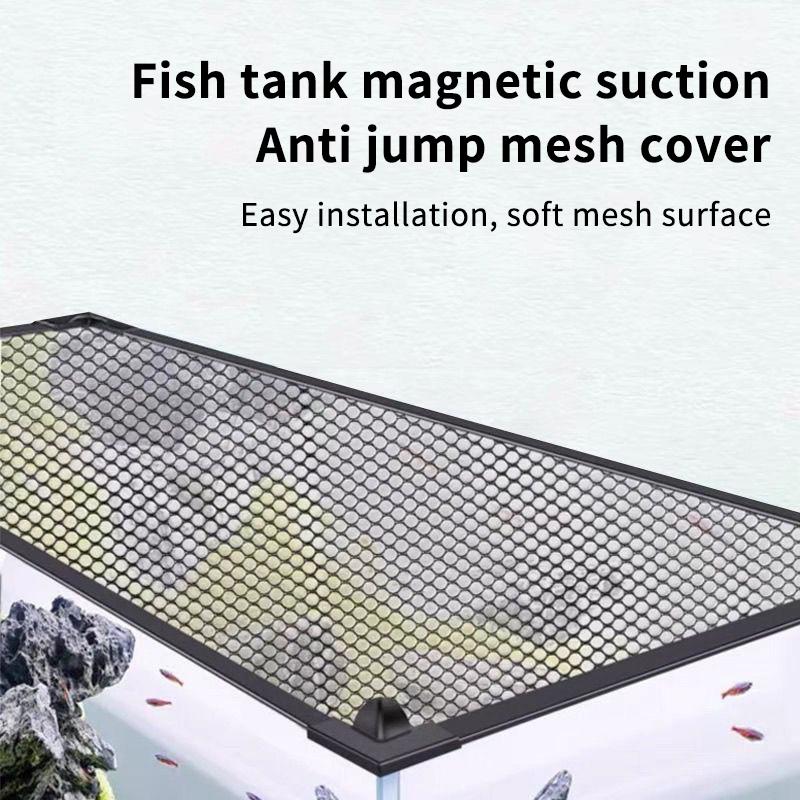 Aquarium Fish Jumping - Coperchio Magnetico Durevole per Acquario, Rete