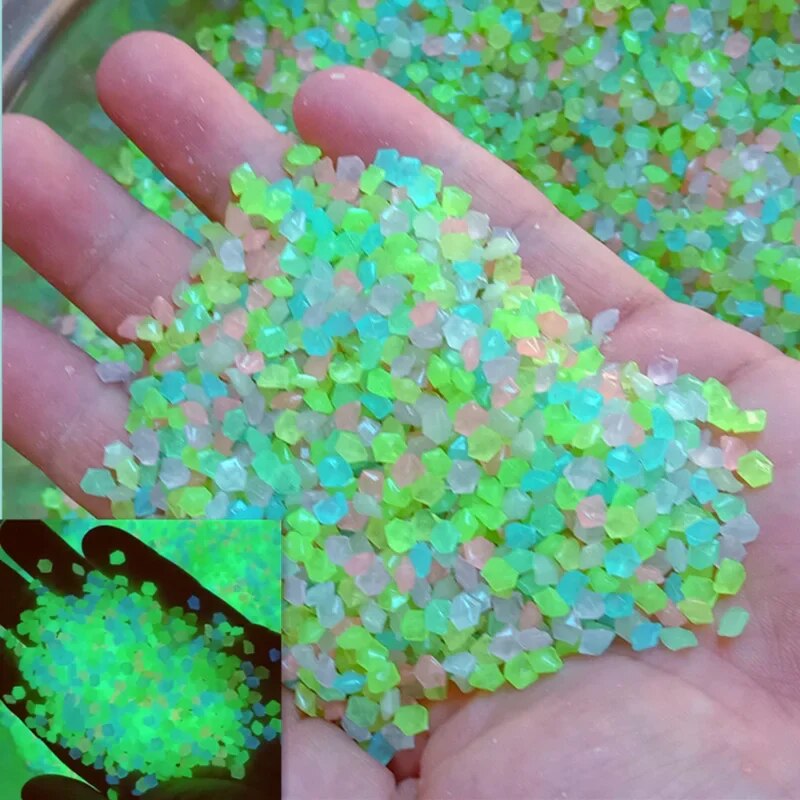 Aquarium Fishing - 1000 pz 3-5mm Sabbia Luminosa Glow