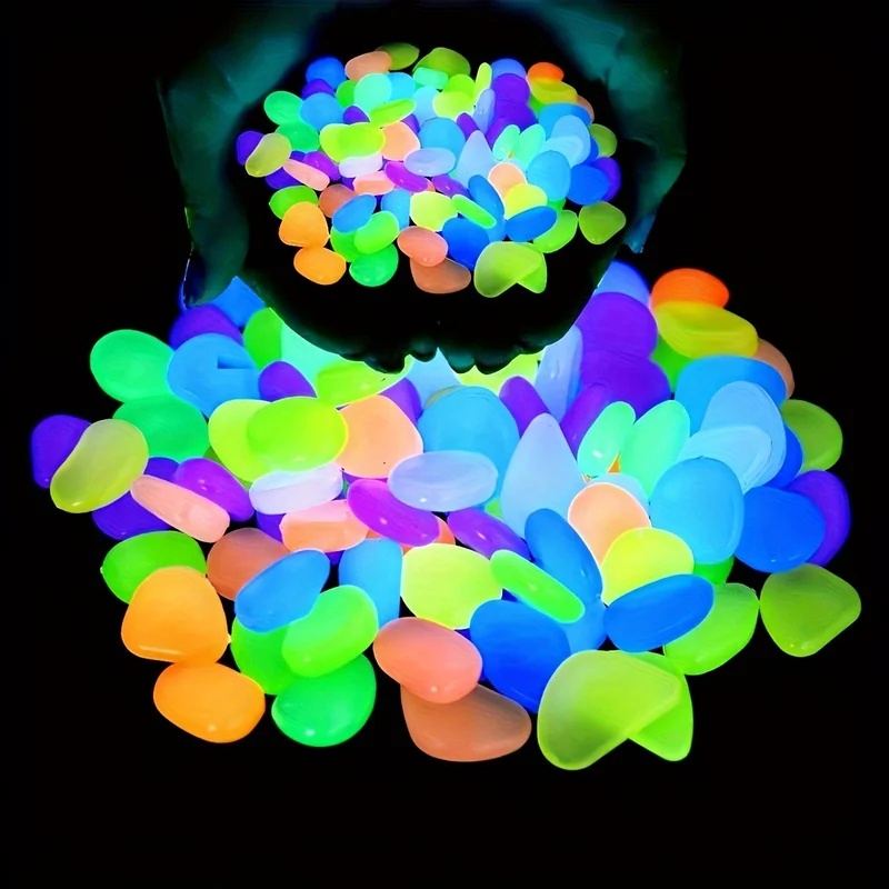 Aquarium Fish Small - 50-200 pezzi di ciottoli luminosi al