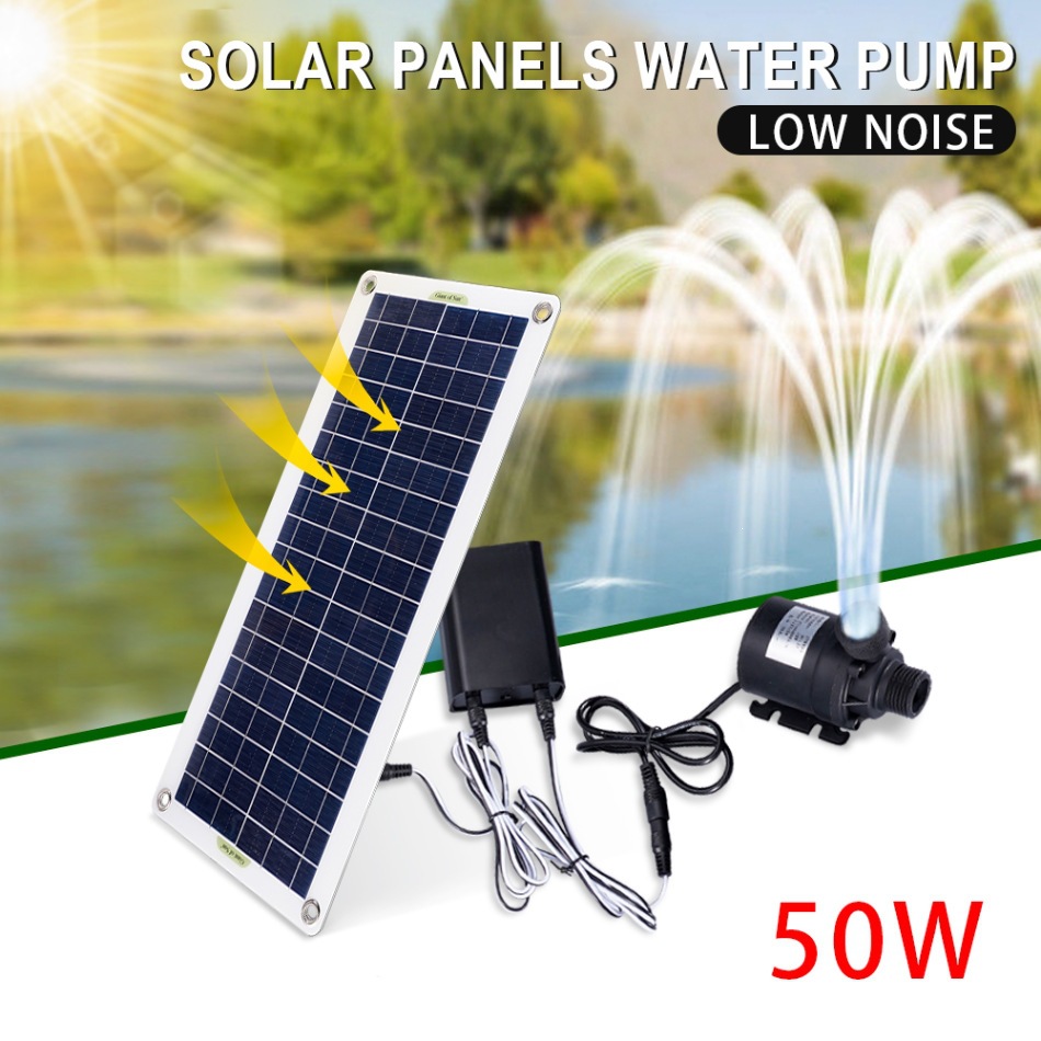 Aquarium Fishing - Set Pompa Solare 50W, Motore DC