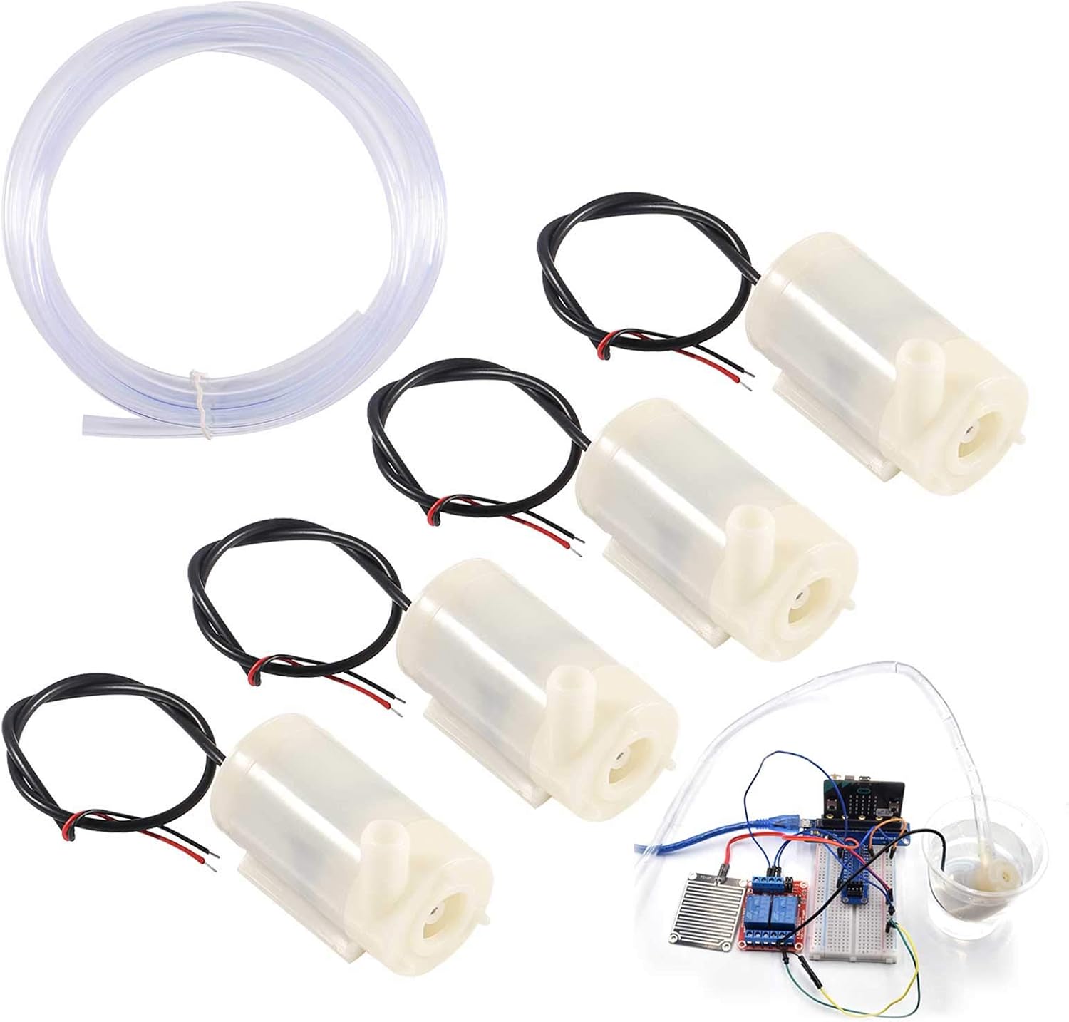 Aquarium Fish Delivery - 4 Pezzi Mini Pompa d'Acqua Sommergibile