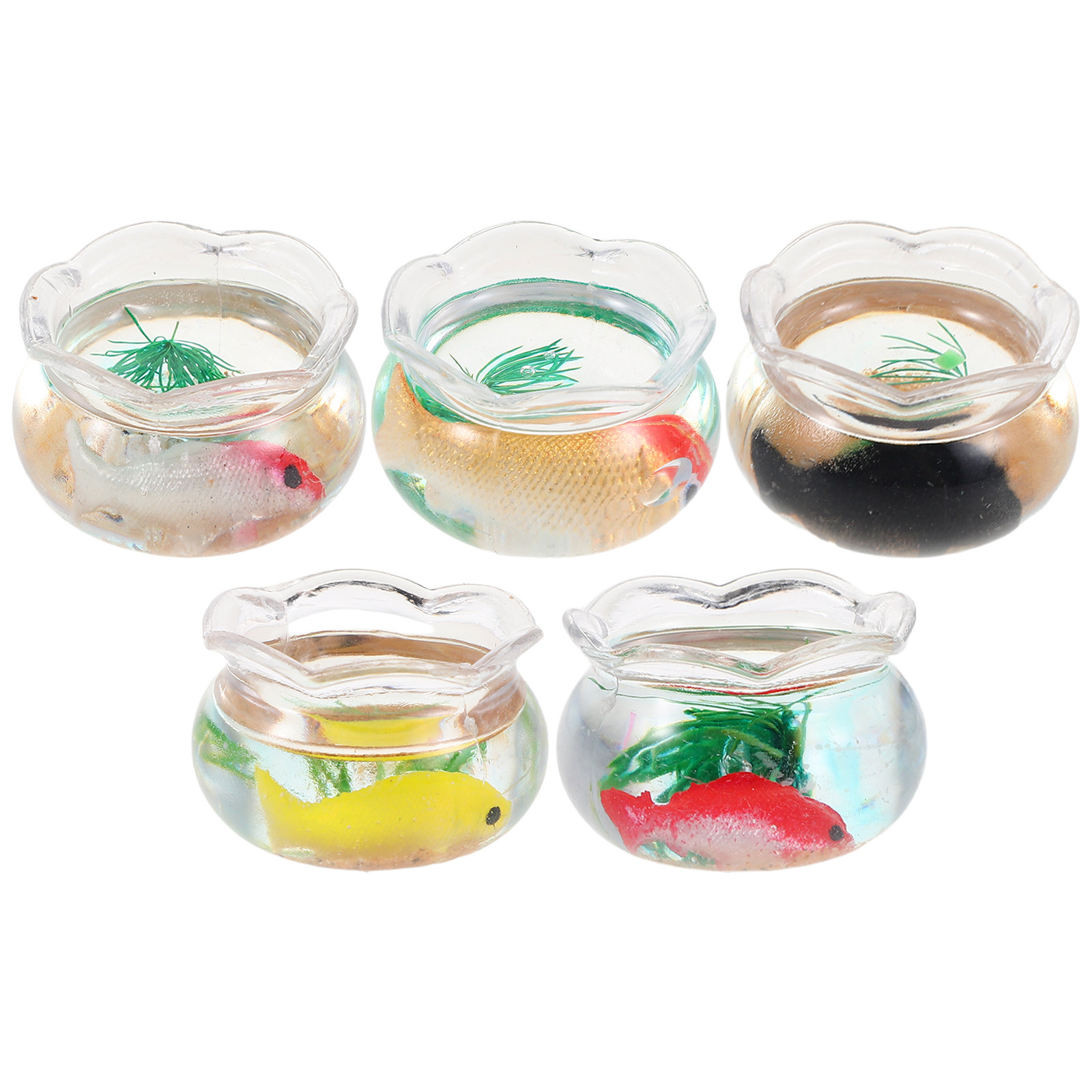 5 Pezzi di Mini Acquari Rotond - Aquarium Fish Goldfish recensione e prezzo